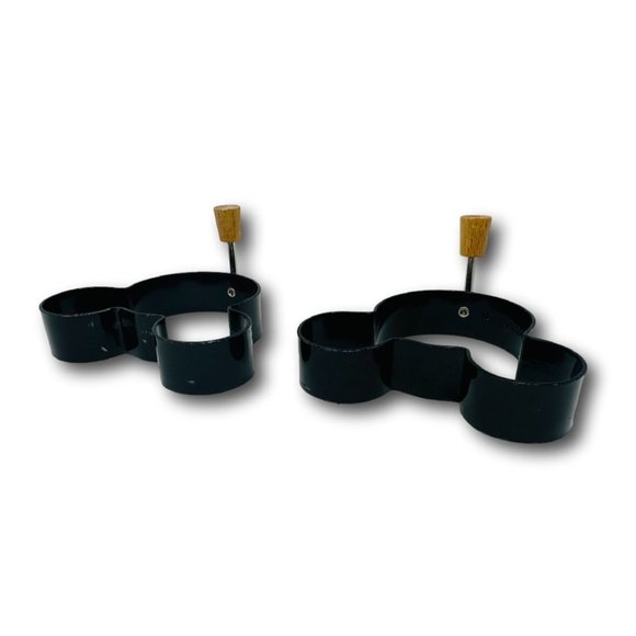 Disney Mickey Mouse Ears Egg Pancakes Cookies Mold Metal Black - Picture 4 of 4